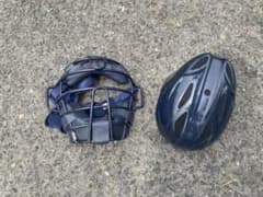 キャッチャー　防具　マスク　ヘルメット　MIZUNO 軟式　軟式用　ネイビーのサムネイル