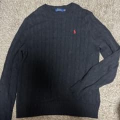 Polo Ralph Lauren 黒 ケーブルニット Mのサムネイル