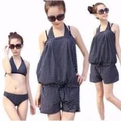 Women's Swimsuit 3-Piece Set, Size M, Black (Black, M)