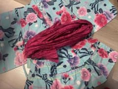 arisana 浴衣ドレス 110cm 花柄 リボンのサムネイル