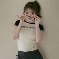 andmary Mary logo knit tops ivory - メルカリ