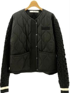 BLANC basque キルティングショートコート ブラックのサムネイル