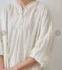24SS⭐︎定価2.8万⭐︎ビアズリー ハシゴステッチカディシャツ 