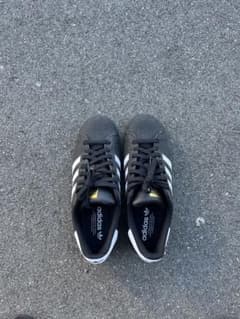 adidas Superstar ブラック 27.5 未使用に近い adidas Superstar ブラック 27.5 未使用に近い - メルカリ