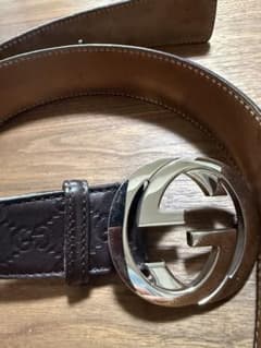 GUCCI GG pattern men's belt