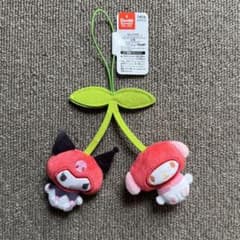 サンリオキャラクターズ　なかよしさくらんぼペアマスコット　クロミ　マイメロディ