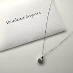 ☆美品☆ ヴァンドーム青山 K10金WG ネックレス アクアマリン