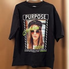 PURPOSE グラフィックTシャツ 黒のサムネイル