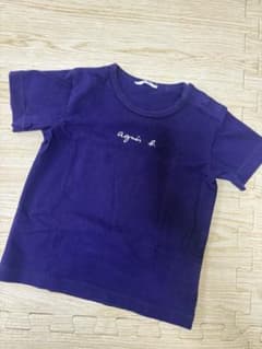 agnes b. ロゴTシャツ パープルのサムネイル