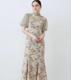 LADYジャガードレースフレアーワンピースのサムネイル