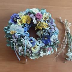 花時計春花いっぱいドライフラワーリ－スとswag❁⃘*.゜✿ܓのサムネイル