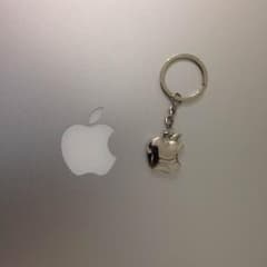 Apple キーホルダー 金属製 アップル りんご おしゃれ 飾り 意識高いのサムネイル