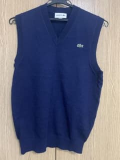 LACOSTE Vネック ベスト ネイビー FR2 US XSのサムネイル