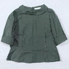 Tokyo-blouse SPORTS 五分袖 チェック柄 ブラウスのサムネイル