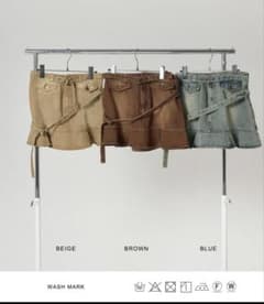 TINA:JOJUN ダブルベルト ミニスカート Mサイズのサムネイル