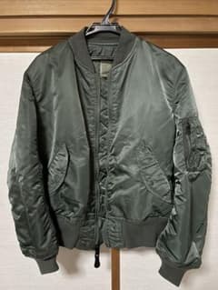 alpha ma-1 フライトジャケット 90s USA製 カーキ グリーン M - メルカリ