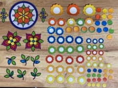 90枚　レトロポップ　シール　コラージュ素材⑤のサムネイル