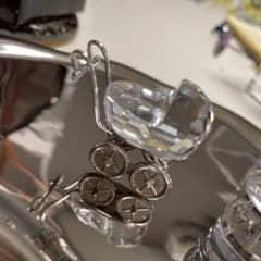 swarovski スワロフスキー　乳母車　ベビーカー　置物のサムネイル