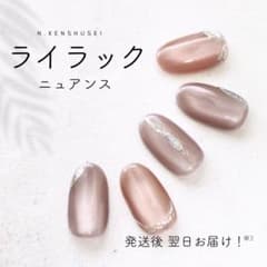 秋ネイル ニュアンスネイルチップ ちゅるん うるうる マグネット