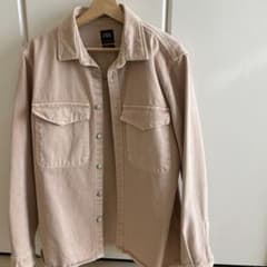 ZARA ベージュ リラックスフィット デニムジャケット Mのサムネイル