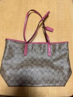 COACH ブラウン ピンク トートバッグのサムネイル