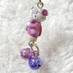 ご当地キティ 2003 京都 着物 キティちゃん 根付 ストラップ - メルカリ
