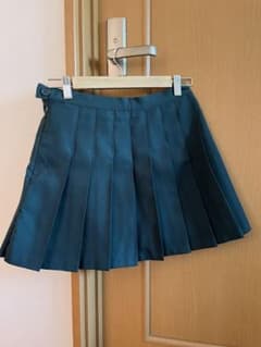 制服　スカート　プリーツスカート　テニススカート　ミニスカート　緑のサムネイル