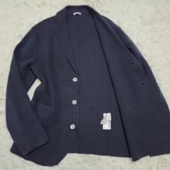 美品☆クロスクローゼット スビンプラチナムニットジャケット 2 