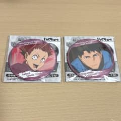 ハイキュー 運試し缶バッチ 天童覚 牛島若利 - メルカリ