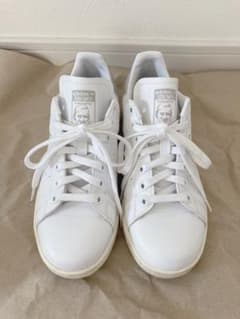 【美品】adidas STAN SMITH ホワイト/グレー　24.0のサムネイル