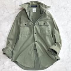 マディソンブルー HAMPTON バックサテンシャツ 長袖 カーキ 01 ut0 