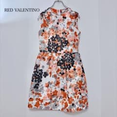 RED VALENTINO ノースリーブワンピース 花柄 マルチカラー 38