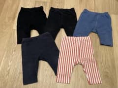 【80サイズ】七分丈レギンス【5枚セット】のサムネイル