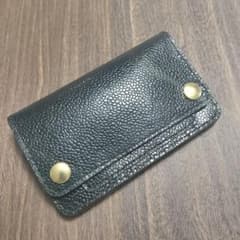 茶芯シボ型押し ミドルトラッカーウォレット 3層構造 EXCELLA使用