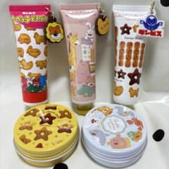 【新品未使用】たべっ子どうぶつ ハンドクリーム リップバーム5種セットのサムネイル