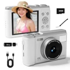 デジタルカメラ 4K 5000万画素 2.8 インチ16倍 デジタルズーム