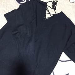 ニット 黒のサムネイル