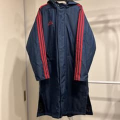 adidas ベンチコート　160サイズ　紺のサムネイル
