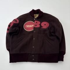 RUSSELL×JOHN'S SURF スタジャン 赤黒 90s JOHN'S SURF TEAM89スタジャン40 - メルカリ