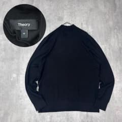 C826 美品 Theory MOCK NECK PO REGAL WOOL 黒 - メルカリ