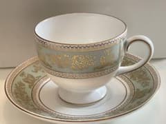 値下げ！！　WEDGWOOD  コロンビア　セージグリーン　カップ＆ソーサー1客