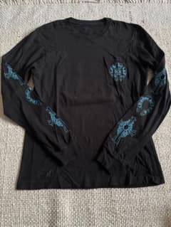 鑑定済 希少CHROME HEARTS ロンT セメタリークロス トリプルクロス 