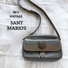 希少　90s SANT MARIO'S サンタマリオ　レザーショルダーバッグ