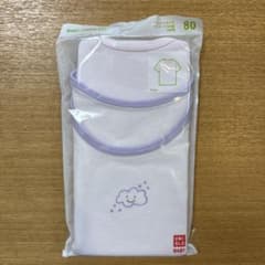 UNIQLO ベビー肌着半袖80 2枚組のサムネイル
