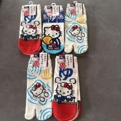 ご当地キティ　足袋ソックス 5足セットのサムネイル