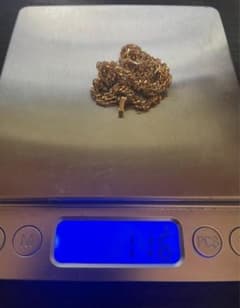 K18喜平ネックレス　11.6g 45cm トリプル12面　検定刻印入のサムネイル