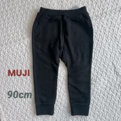 【未使用】無印 黒 長ズボン 90サイズのサムネイル