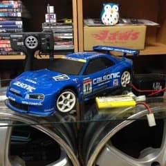 タミヤ カルソニック スカイライン GT-R ラジコン プロポ付きのサムネイル