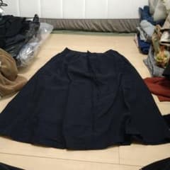 ウエストゴム フレアスカート ブラック M-Lのサムネイル