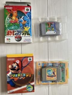 NINTENDO64 ポケモンスタジアム マリオテニス64 ソフトのサムネイル